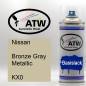 Preview: Nissan, Bronze Gray Metallic, KX0: 400ml Sprühdose, von ATW Autoteile West.